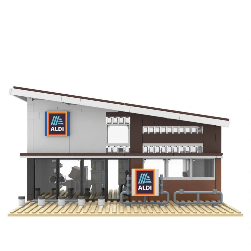 New! 2026 Large ALDI Bricks US Store, 552 pcs, Exclusive Limited Edition